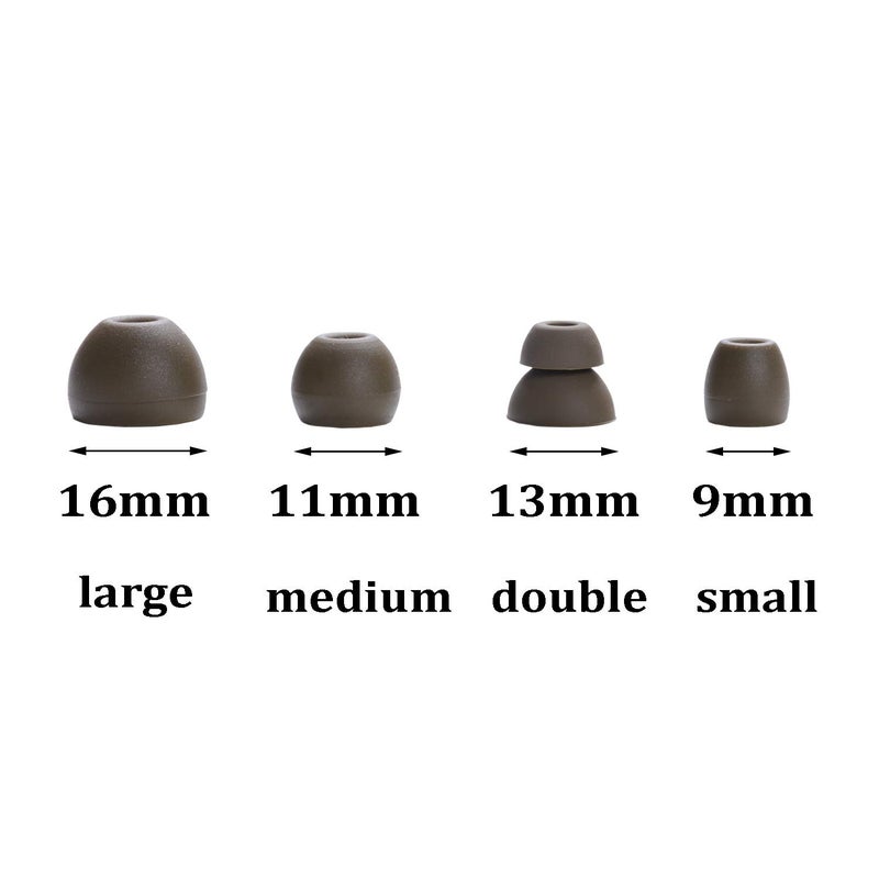 luakesa Replacement Eartips Silicone Earbuds Buds Set for Powerbeats Pro Beats Wireless Earphone Headphones,4 Pair (Moss) - Image 3